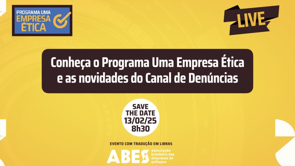 ABES realizará live exclusiva sobre seu Programa Uma Empresa Ética e o canal de denúncias