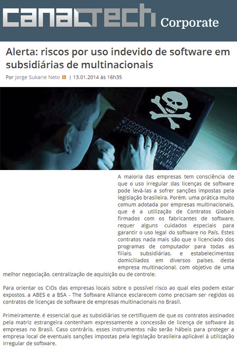Alerta: riscos por uso indevido de software em subsidiárias de multinacionais