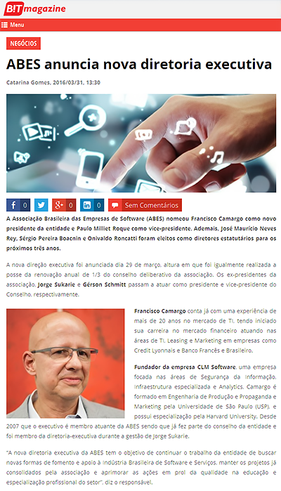 ABES anuncia nova diretoria executiva