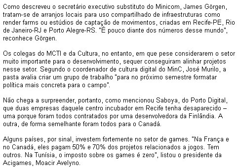 Brasil não leva a sério o mercado de games e perde espaço