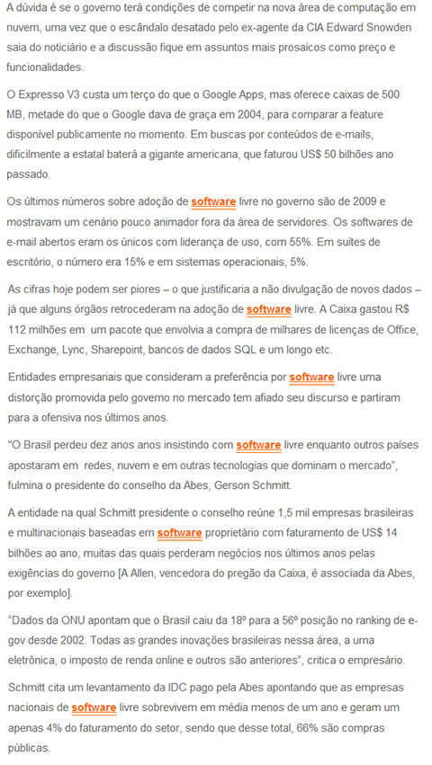 Software livre na encruzilhada