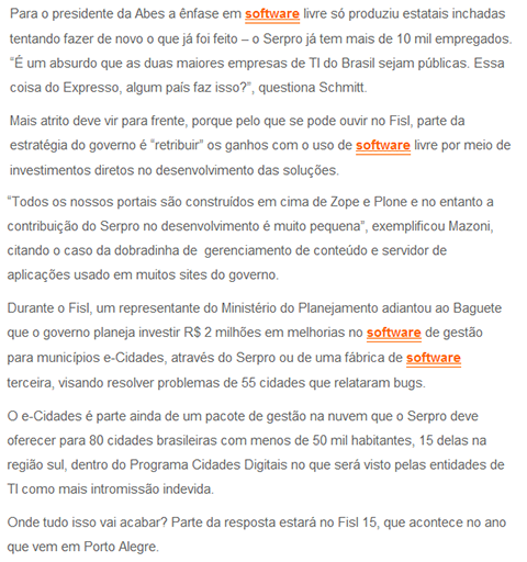 Software livre na encruzilhada