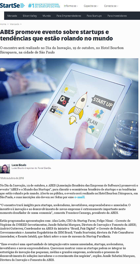 ABES promove evento sobre startups e tendências que estão rolando no mundo