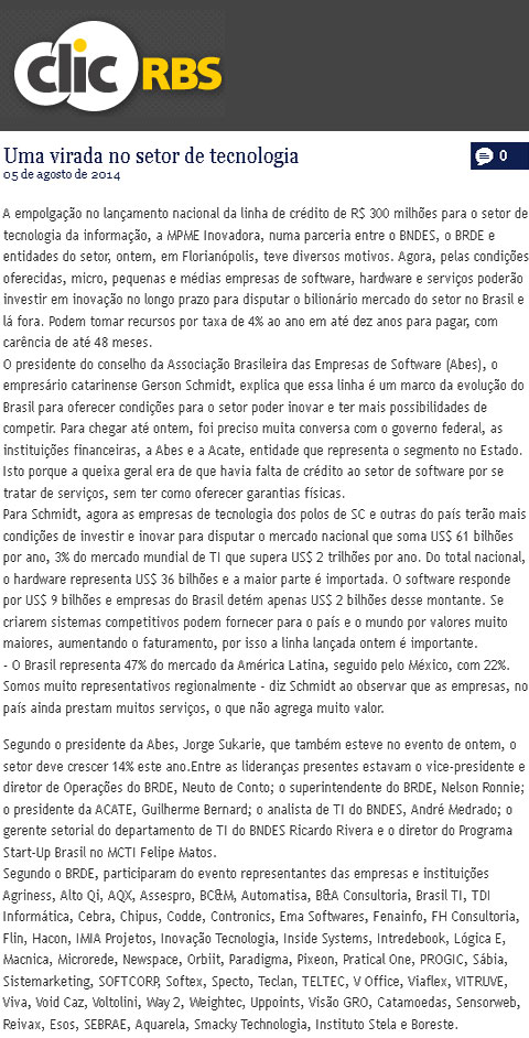 Uma virada no setor de tecnologia - Portal ABES
