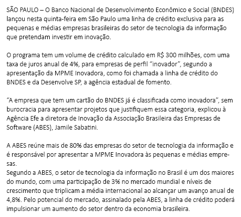 Clipping bndes